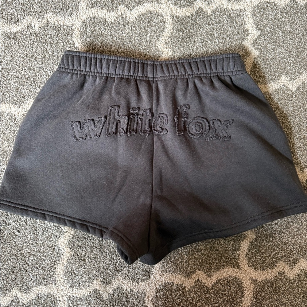 White fox From The Archives Lexi Lounge Shorts Charcoal - S
